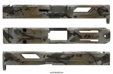 Image of L2D Combat Tyton Slide RMR Ready, Fits Glock 17 Gen 3, Arid Multicam Cerakote, LD-S-T-173-AM