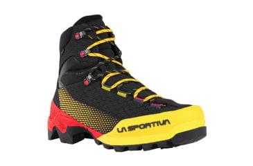 Image of La Sportiva Aequilibrium ST GTX Mountaineering Boots - Mens, Black/Yellow, 44.5 Euro, ZFMS098-K00Y00-44.5