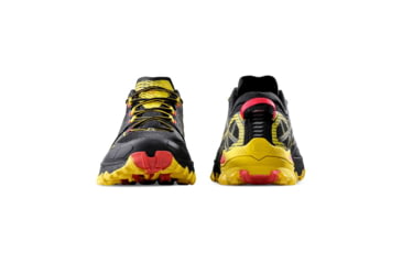 Image of La Sportiva Bushido III Road Running Shoes - Mens, Black/Yellow, 45.5, 56S-999100-45.5