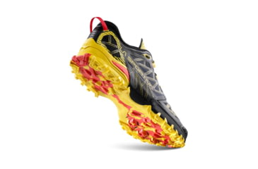 Image of La Sportiva Bushido III Road Running Shoes - Mens, Black/Yellow, 45.5, 56S-999100-45.5