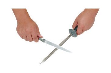 Image of Lansky Sharpeners 9in. Diamond Butcher Steel Sharpener, Tapered LSS9D