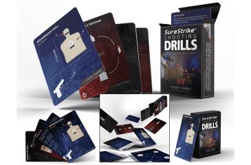 Image of Laser Ammo SureStrike Shooting Drill Cards,54 Cards, Small SSD