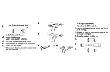 Image of LaserLyte Laser Trainer Pistol Cartridge, 9mm, Brass, LT-9