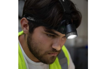 Image of Lb Marketing 97745 Long Throw Headlamp Black Aluminum LED 470 Lumens 500 Meters