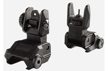 Image of Lead &amp; Steel L&amp;S Back Up Sights - Impact Resistant Polymer, 1913 Flip Up, Black, LBUS