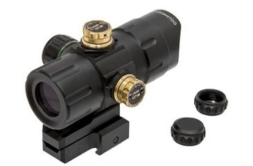 Image of Leapers UTG ITA Red/Green T-Dot with QD Mount, Riser Adaptor, Black, 4.2in SCP-DS3840TDQ