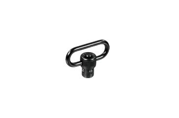 Image of UTG Pro Standard Duty Push Button QD Sling Swivel, 1.25in Loop, Black, TL-QDSW08B