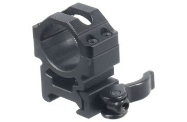 Image of UTG Pro MAX STRENGTH 1in Medium Profile QD Scope Rings Pair, 22mm Width, Black, RQ2W1154