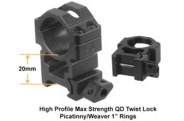 Image of Leapers UTG 1in Tube 4-16x50 AO True Hunter IE Rifle Scope w/Zero Locking/Reset WE, Rings and Sunshade SCP-U4165AOIEW