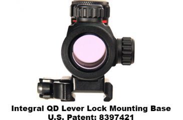 Image of Leapers UTG 2.6in ITA Red/Green Micro Dot Sight with Integral QD Picatinny Mount, SCP-DS3026W