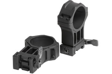 Image of Leapers UTG ACCU-SYNC QR Scope Rings, 34mm, 2X-High Profile, Picatinny, Black, AQR432