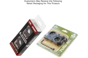 Image of Leapers UTG ACCUSHOT 1in/2PCs Low Profile Picatinny/Weaver Rings, Black, RGWM-25L2