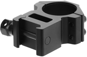 Image of Leapers UTG ACCUSHOT 1in/2PCs Medium Profile Picatinny/Weaver Rings, Black, RGWM-25M4