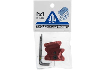 Image of Leapers UTG Angled Index Mount, M-LOK, Matte Red, TL-TRM01R