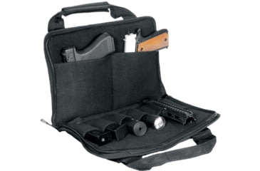 Image of Leapers UTG Deluxe Double Pistol Case, Black, PVC-PC02B