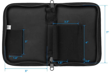 Image of UTG Pro Discreet Handgun Case for Sub-compact Pistol and Revolver, Black, PVC-PC380