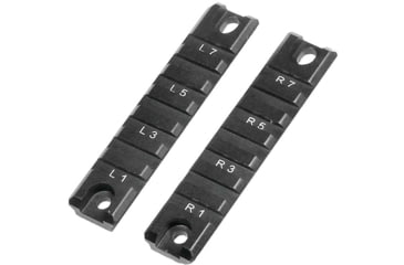 Image of Leapers UTG G36 Picatinny Rail Set, 2-piece Short, Black, MNT-P501