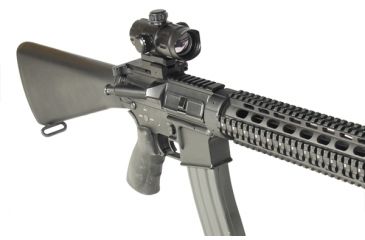 Image of Leapers UTG ITA Red/Green T-Dot with QD Mount, Riser Adaptor, Black, 4.2in SCP-DS3840TDQ