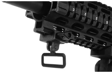 Image of Leapers UTG Picatinny Sling Swivel Mount with 1.25in Loop, Black, TL-SWMTP01