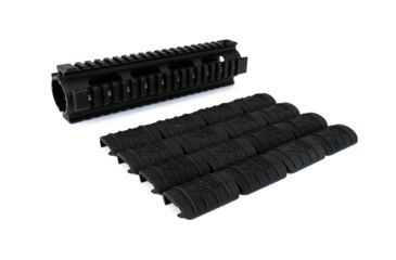 Image of Leapers UTG PRO AR Style Model 308 2Piece Drop-in Mid Length Quad Rail System, MTU018