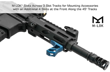 Image of Leapers UTG PRO Arwen 5in M-LOK Free Float Handguard, Black, MTU049SEM