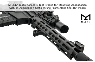 Image of Leapers UTG PRO Forerunner 10in M-LOK Free Float Handguard, Black, MTU045SPM