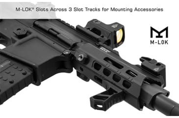 Image of Leapers UTG PRO Forerunner 5in M-LOK Free Float handguard, Black, MTU049SPM