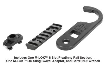 Image of Leapers UTG PRO M-LOK AR15 Free Float Handguard, 13in, Super Slim, Black, MTU006SSM
