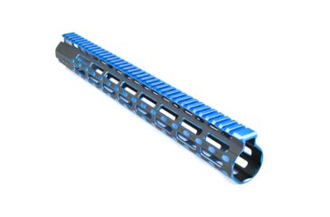Image of Leapers UTG PRO M-LOK AR15 15in Super Slim Rail, Black/Blue Two Tone, MTU019SSMB2