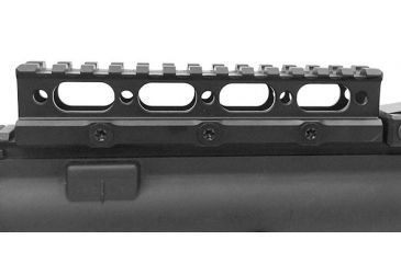 Image of Leapers UTG Super Slim Picatinny Riser Mount,1in Height,13 Slots,Black MT-RSX1L