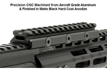 Image of Leapers UTG Super Slim Picatinny Riser Mount, 0.5in Height, 13 Slots MT-RSX5L