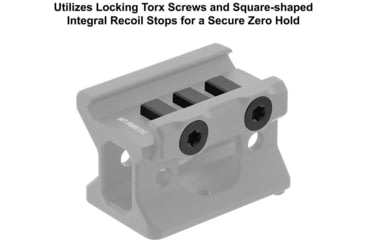 Image of Leapers UTG Super Slim Picatinny RMR Mount, Lower 1/3 Co-Witness, Black, MT-RMR13C