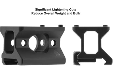 Image of Leapers UTG Super Slim Picatinny RMR Mount, Lower 1/3 Co-Witness, Black, MT-RMR13C