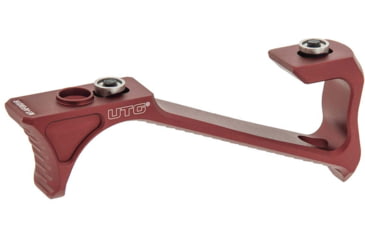 Image of Leapers UTG Ultra Slim Angled Foregrip, Keymod, Matte Red, MT-AFGK01R