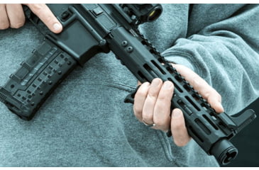 Image of Leapers UTG Ultra Slim Angled Foregrip, M-LOK, Matte Black, MT-AFGM01