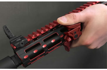 Image of Leapers UTG Ultra Slim Angled Foregrip, M-LOK, Matte Red, MT-AFGM01R