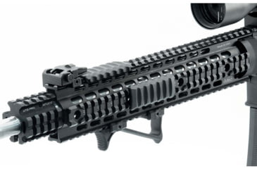 Image of Leapers UTG Ultra Slim Angled Foregrip, Picatinny, Matte Black, MT-AFGP01