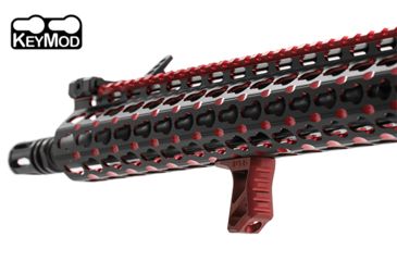 Image of Leapers UTG Ultra Slim Handstop, KeyMod, Red TL-HSK01R