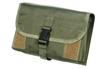 Image of Leapers Web System Gas Mask Bag w/Buckle, Green PVC-M501G