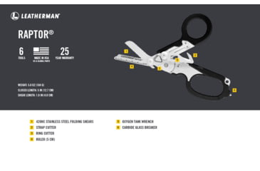 Image of Leatherman Raptor Rescue, Black, UTILITY 832168