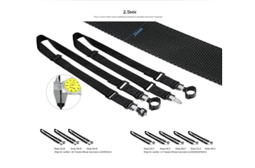 Image of Leofoto 32LS Push Button Quick Detach Modular Tripod Strap, Black, Strap-32LS