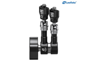 Image of Leofoto AM-5 Kit Versa Magic Arm Heavy-Duty w/Anti-Twist Adapter, 1/4th Mounting Screws, Black, AM-5-KIT