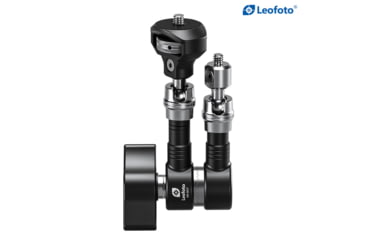 Image of Leofoto AM-5 Kit Versa Magic Arm ''Heavy-Duty'' w/Anti-Twist Adapter, 1/4th Mounting Screws, Black, AM-5-KIT