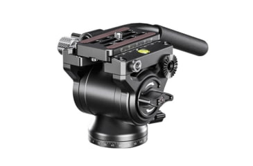 Image of Leofoto BV-5B Mini Fluid Head for Optics w/ Shorter Handle, Arca Compatible, Black, BV-5B
