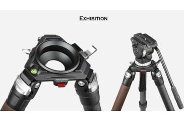 Image of Leofoto Gitzo 5 Series and LM/N-4 Series BA-100 100mm Half-Bowl Video Head Adapter, Black, BA-100