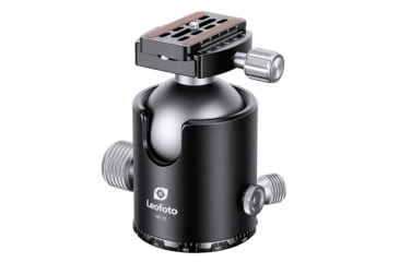 Image of Leofoto HB-70 70mm Pro Heavy-Duty Ball Head w/Quick Release Plate &amp; Case, Black, HB-70