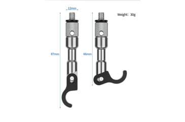 Image of Leofoto HK-01 Tripod Weight Hook 1/4 Thread w/LS Ranger Tripods w/o Leveling, Black, HK-01
