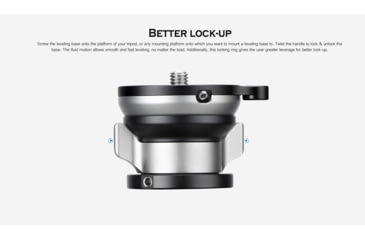 Image of Leofoto LB-65LRC Leveling Head w/ Butterfly Handle, Black, LB-65