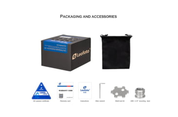 Image of Leofoto LH-22 Mini Ball Head &amp; QR Plate - 1/4'', Arca, Black, LH-22