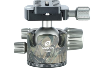 Image of Leofoto LH-40 Series Low Profile Ball Head &amp; QR Plate, Arca, Camo, LH-40-CAMO